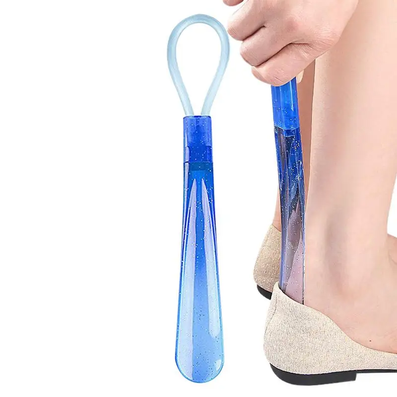 Shoe Spoon Kids Shoe Puller With Short Handle Bright Color Pregnancy Boot Jacks Sneaker Slip On Tool For Men Women Kids Seniors