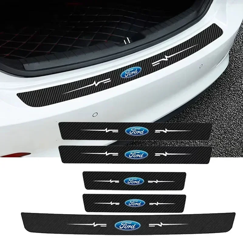 

Car Trunk Sill Bumper Strips for Ford Explorer Escape Ranger Transit Kuga Edge Mondeo Fusion Focus Fiesta Door Threshold Sticker