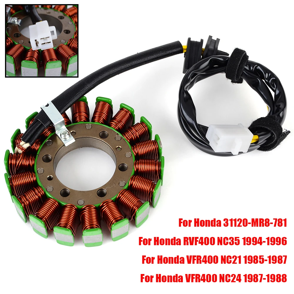 

Stator Coil For Honda RVF400 NC35 1994-1996 VFR400 R3K/R3N R3L/R3M (NC30) NC21 NC24 31120-MR8-781