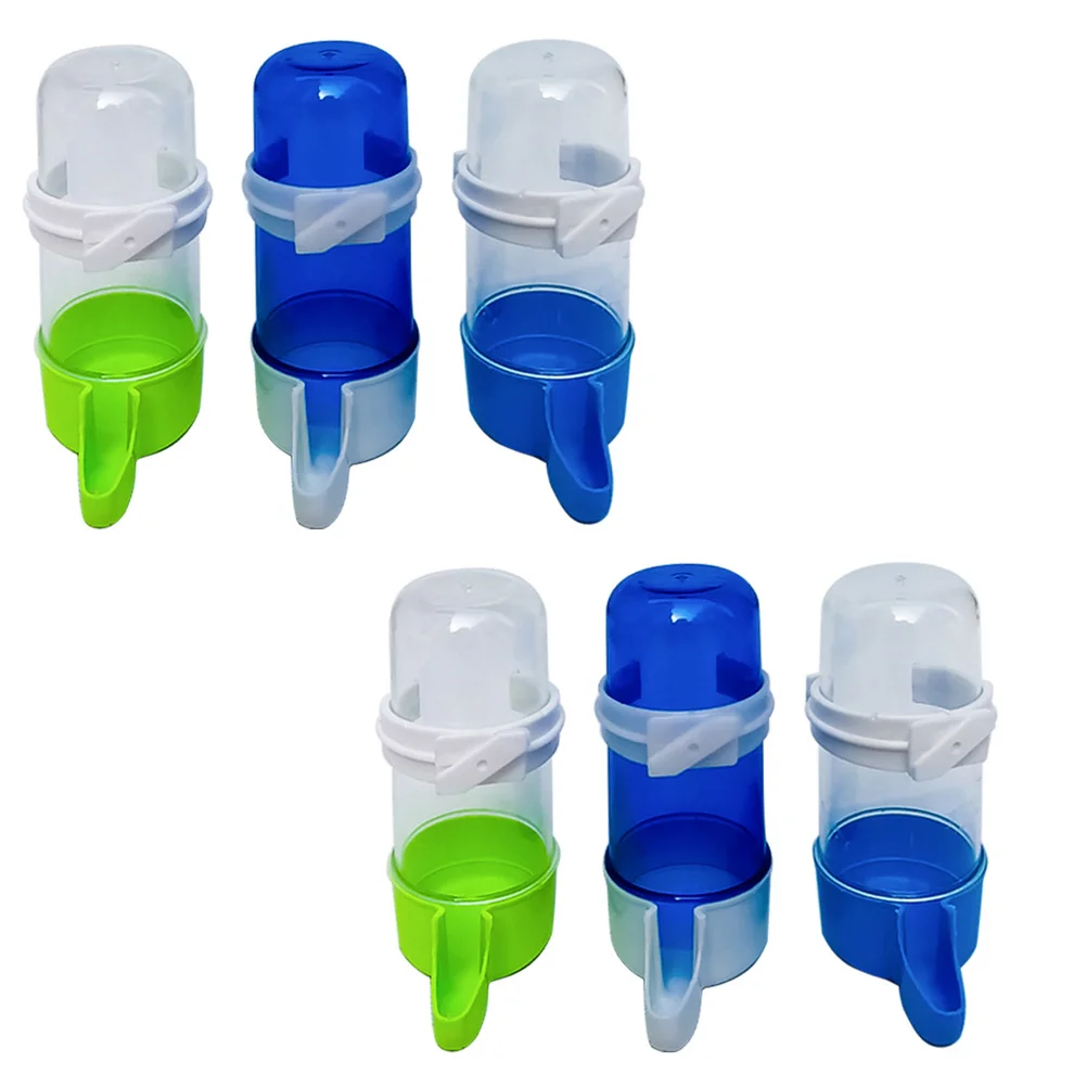 

6pcs Automatic Water Feeder For Birds Durable Plastic Drinking Fountain Leakproof Bird Water Dispenser Tool Pet Feeding Supply