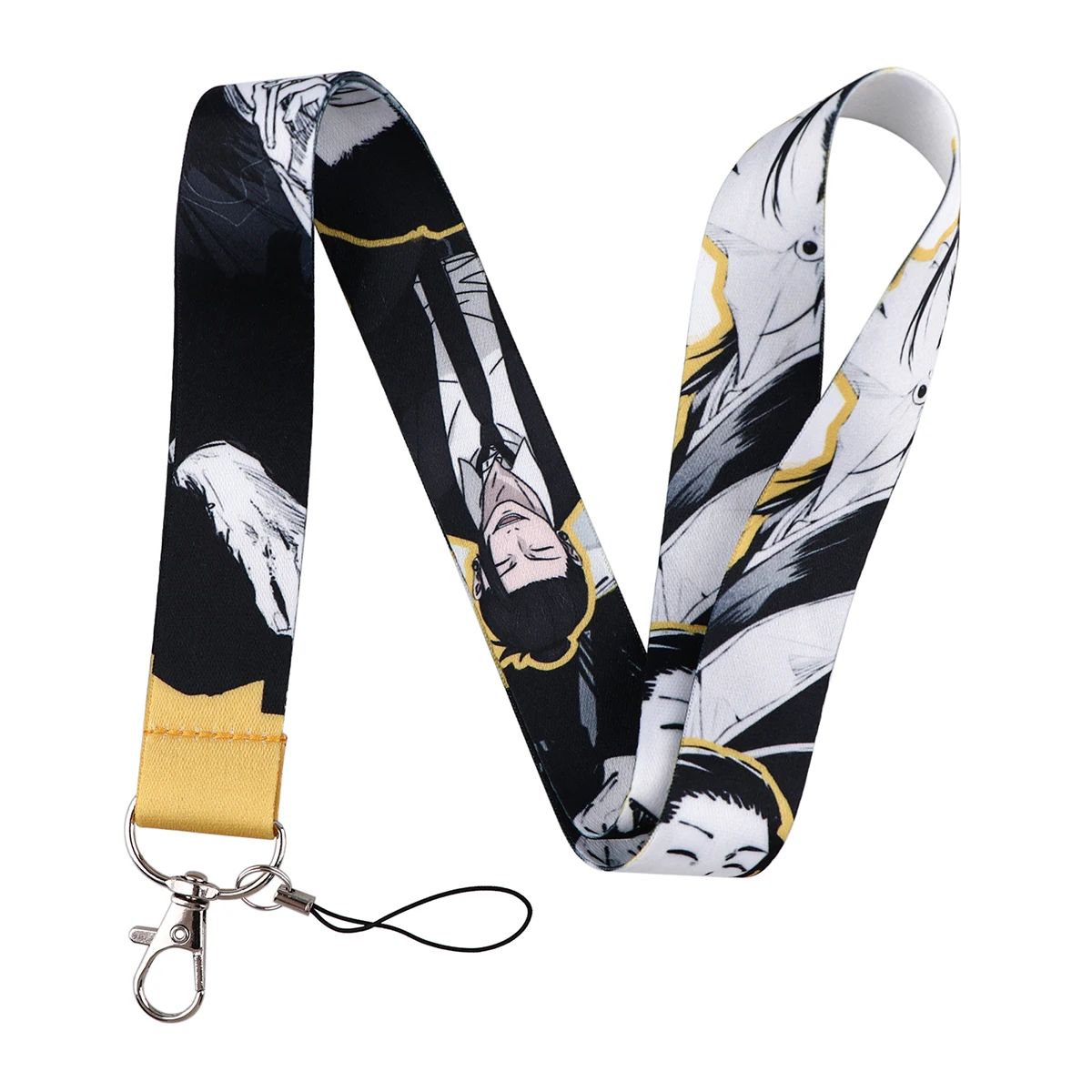 Anime Figure Cool Lanyard For Key chain ID Card Cover Pass Phone Straps Badge Holder Key Ring Neck Straps Phone Accessories