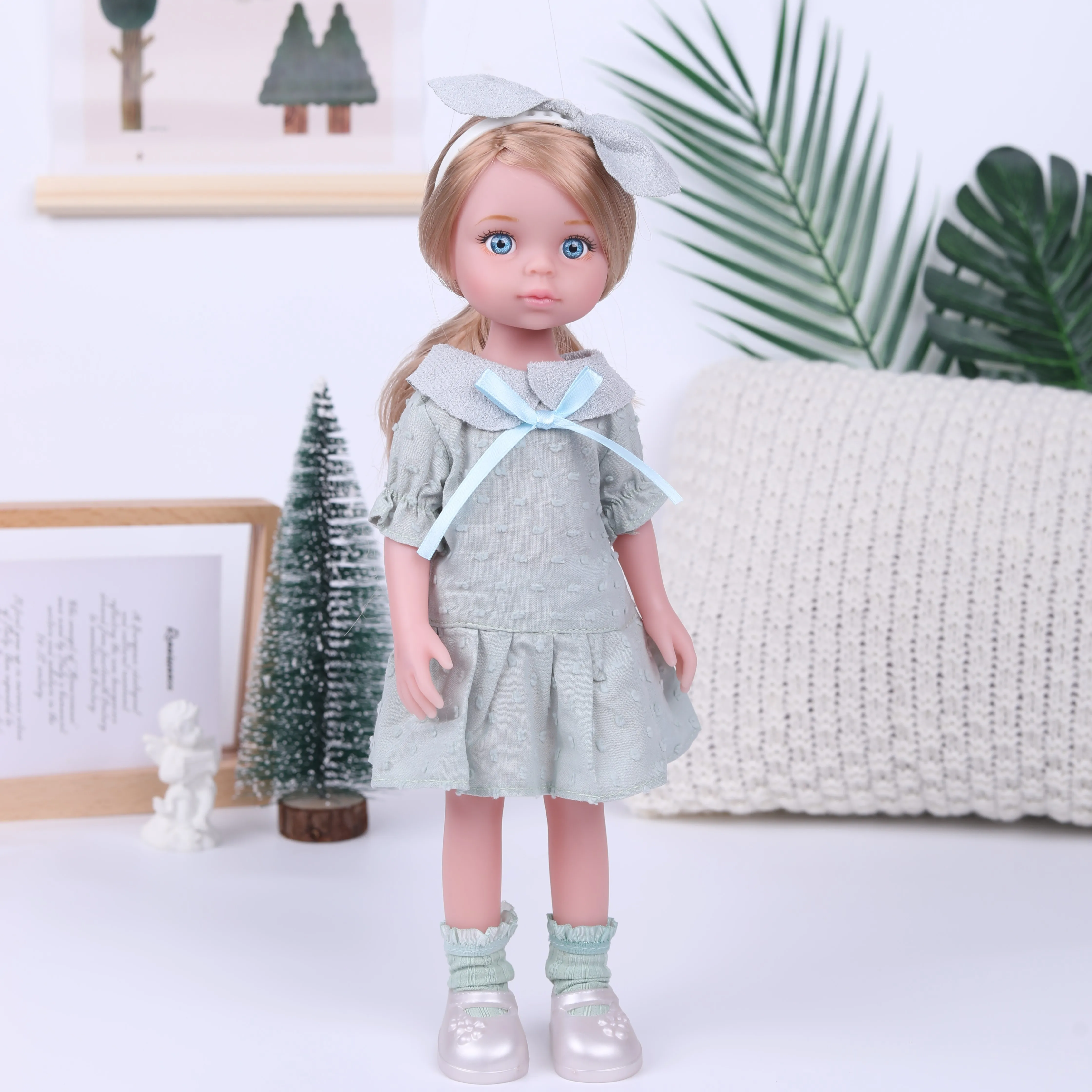 Realistic 14 Inch Baby Doll Girls Toys,Figures Collect Toys Birthday Gifts for Children