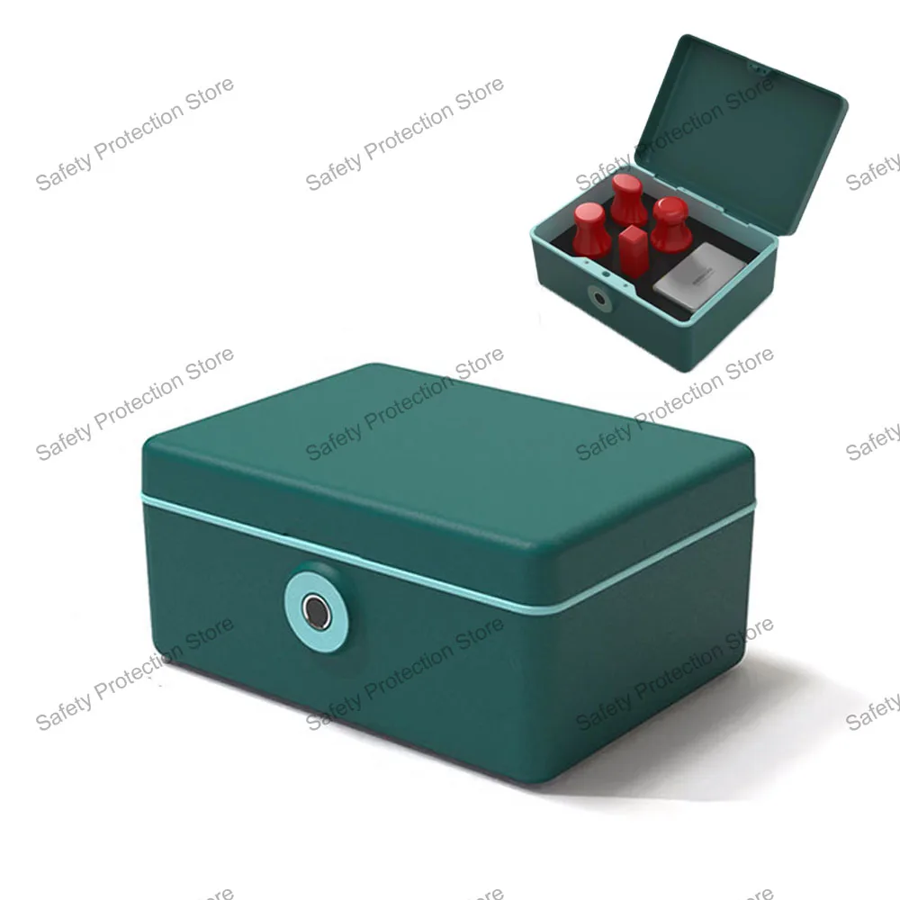 

Biometric Fingerprint Safe Box Mini Safe Money Cash Coin Jewelry Security Storage Box Office Household Secret Hidden Piggy Bank