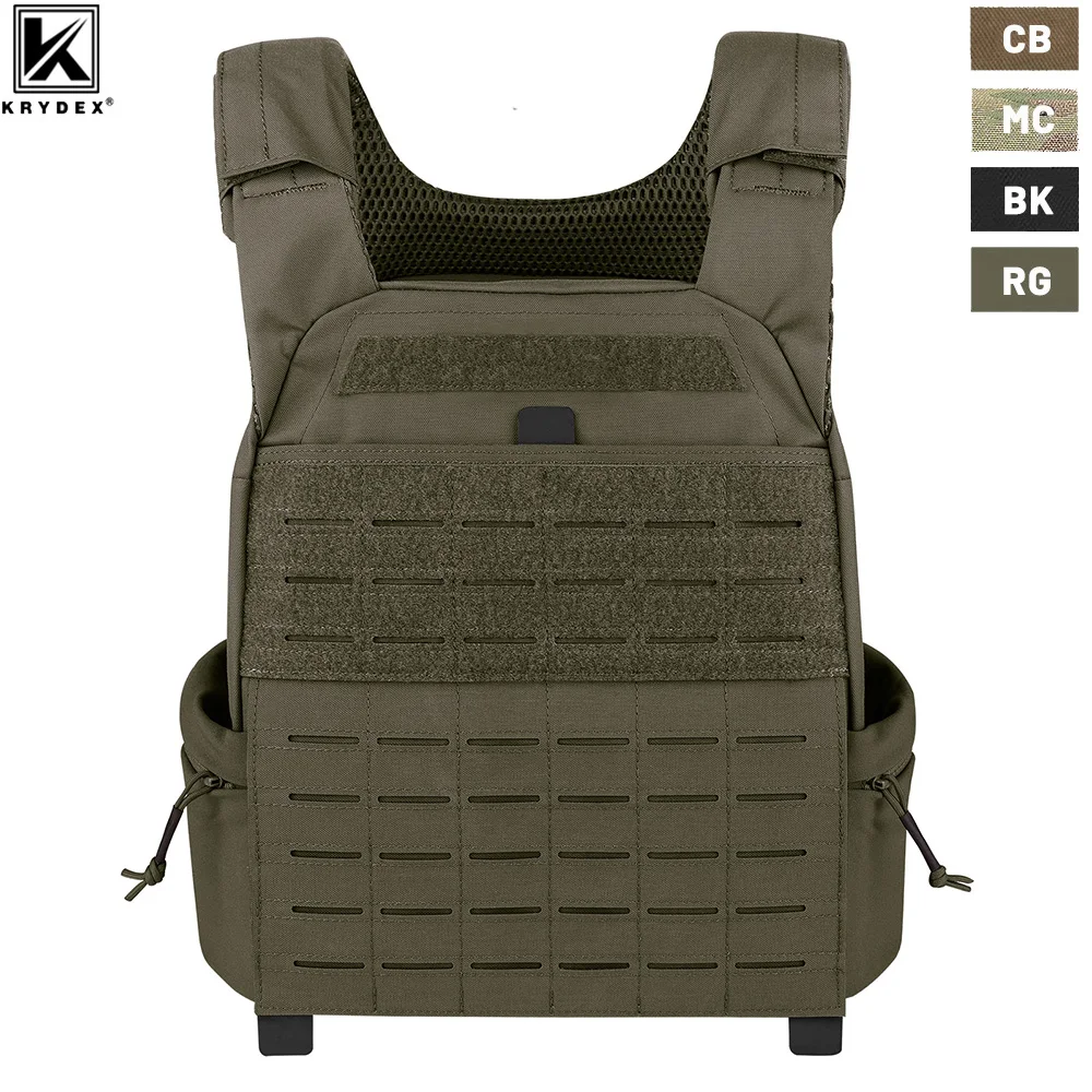 

KRYDEX Strength Training Trainer Weighted Vest Tactical Hunting Outdoor Sport Laser Cut MOLLE Adjustable Plate Carrier Vest