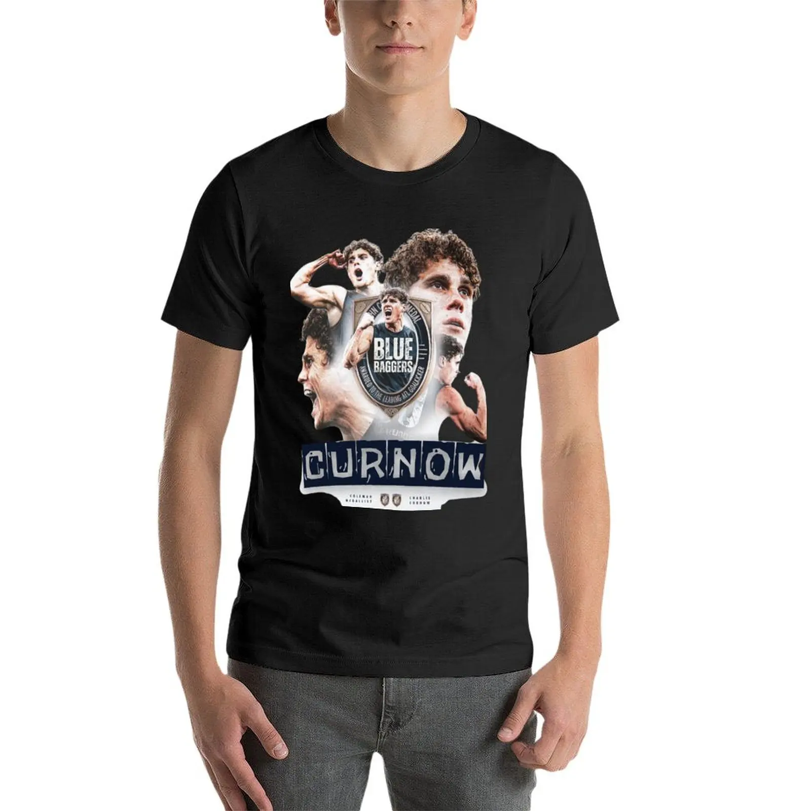 Charlie Curnow Carlton Football Club T-Shirt hippie clothes plus size tops plus size men clothing