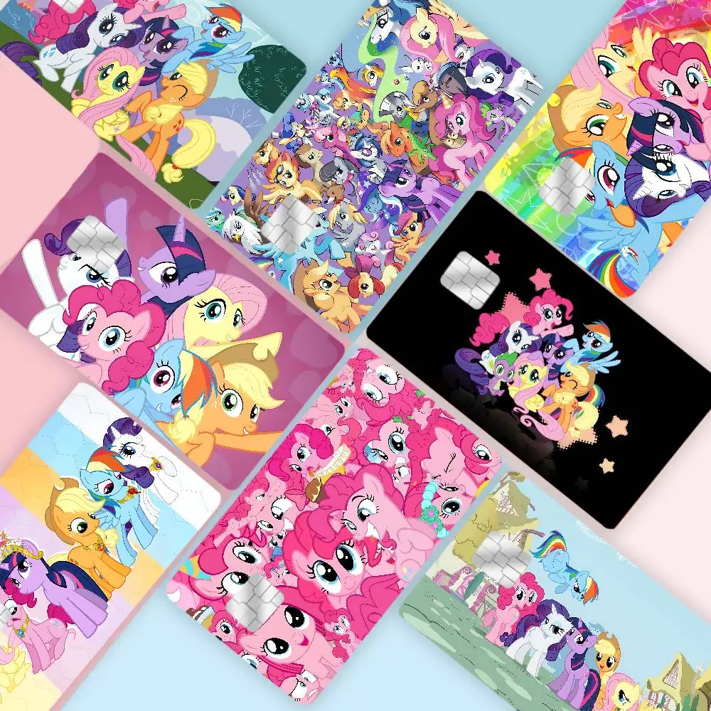M-My L-Little PonyS-S Anime Cartoon Aufkleber Film Skin für Kreditkarte Debit Bank Bus Karte