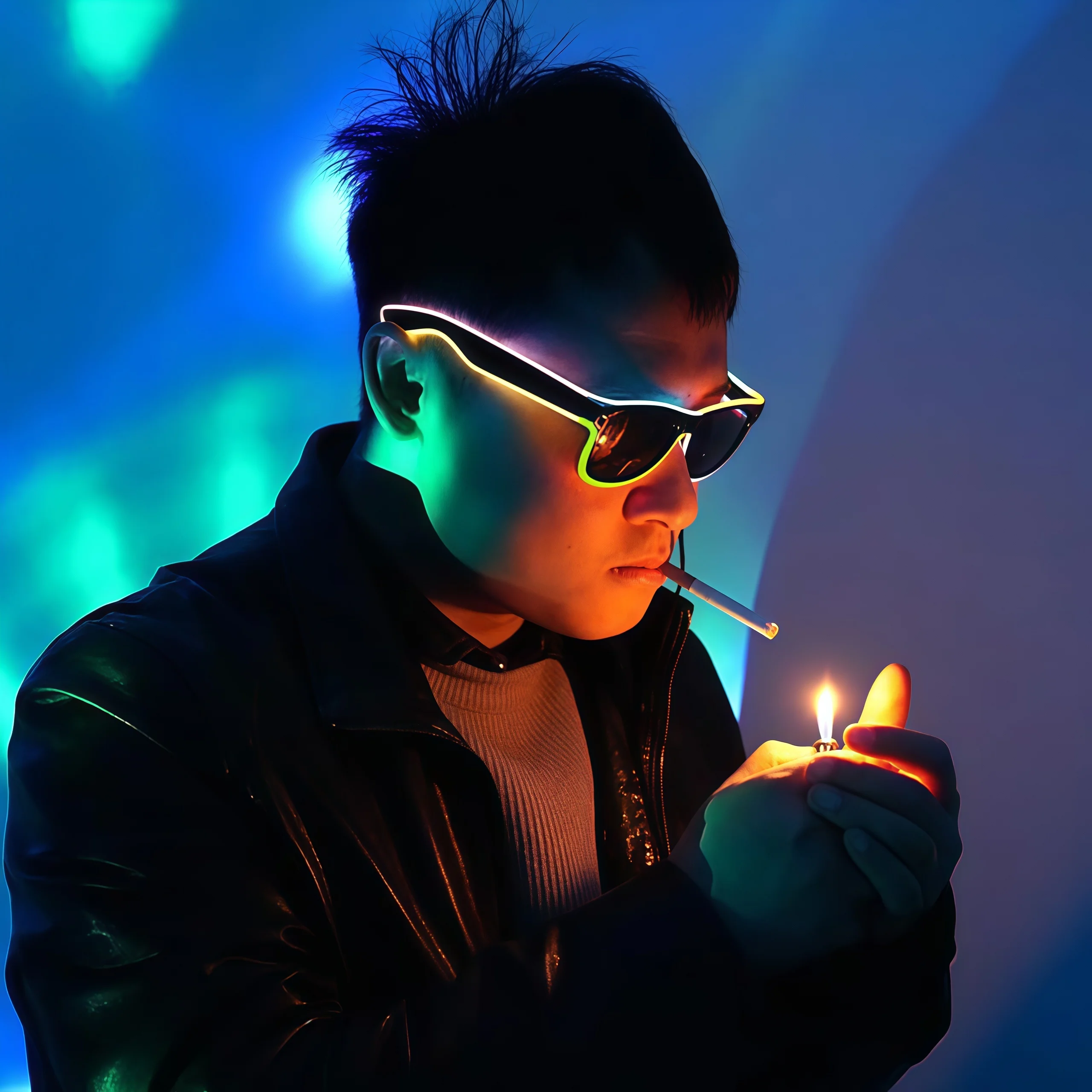 EL Wire Color Glow Eyewear Night Light Glasses Party Halloween Rave Light Up Spectacles with Portable battery pack