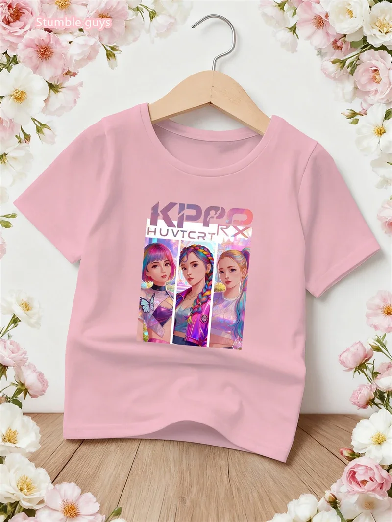 Casual Boys Gamer T-Shirt Trendy Video Game Print Short Sleeve Lightweight Breathable Anime Clothes Summer Kids Tee