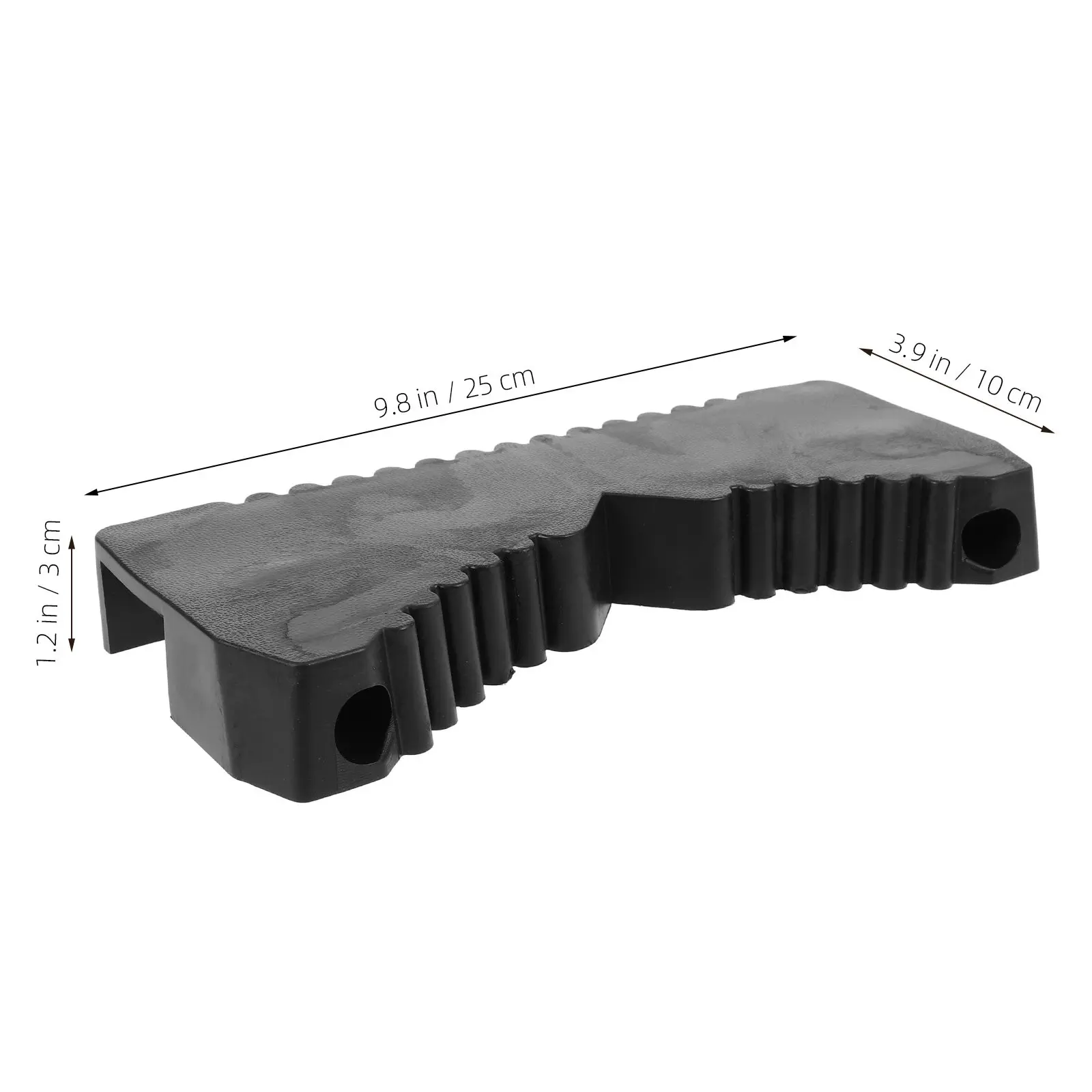 1Set Rubber Ladder Pole Attachment Arc Slot Design for 4Cm Crossbar Non-Slip Stabilizer Cover Ladder Protector Accessories