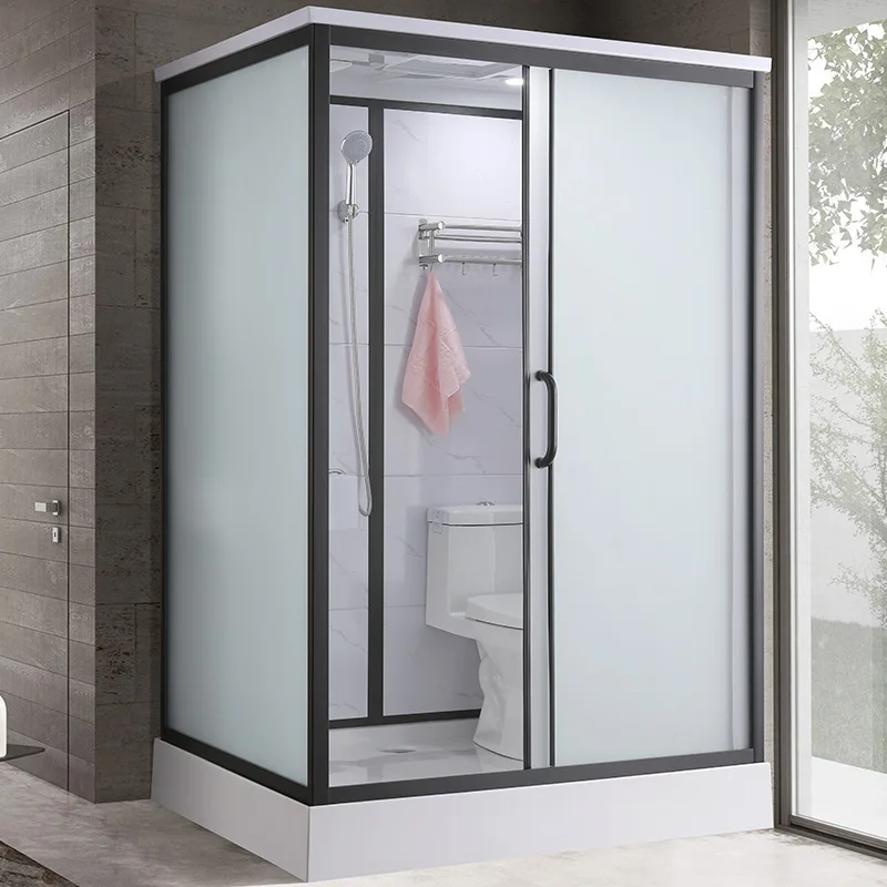 Integrated shower enclosure, toilet, toilet, integrated toilet, bathroom, bathroom, squat pit, household SMC base