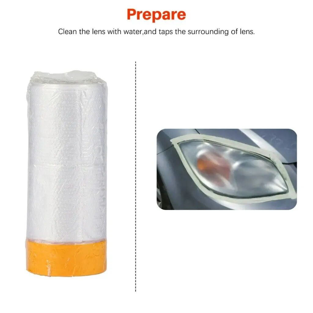 16pcs Car Headlight Lens Restoration Repair Polishing Cleaner Cleaning Tools Auto Wash Headlight Restoration Cleaning Agent