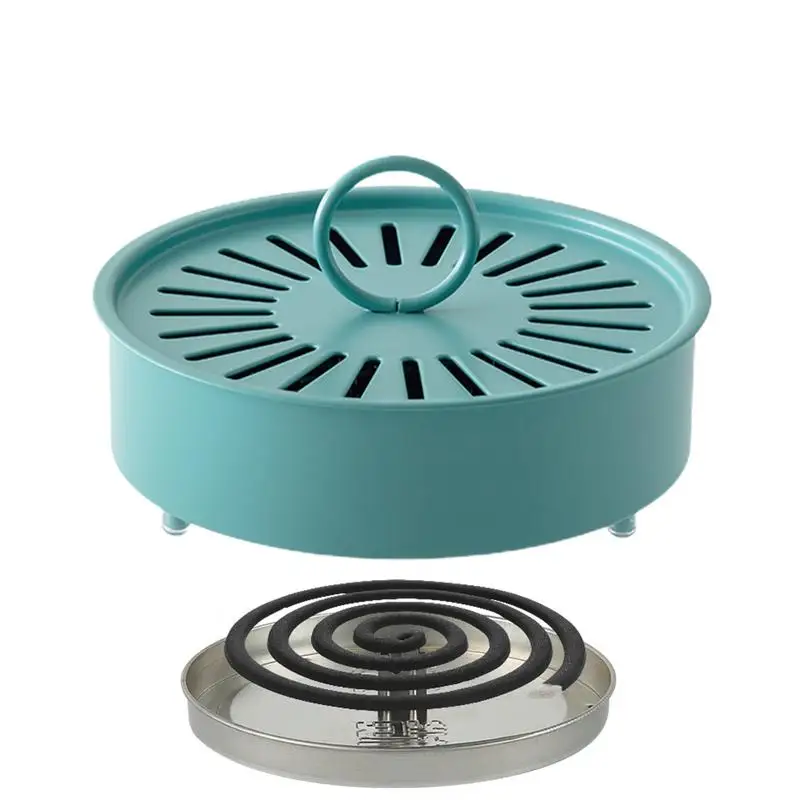 

Gnat Coil Holder Iron Mosquito Coil Holder Incense Burner Frame Mosquito Repellent Circular tray Incenses Rack Plate for Househ