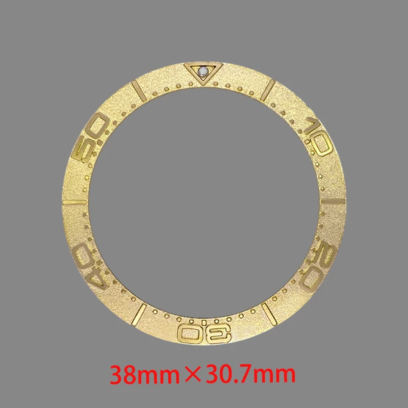 38×30.7mm Curved Metal Bezel Insert Ring Fits GMT SRPD SKX007 SKX009 Watch Case NH35 NH36 Movement Watch Bezel Ring Refit Parts