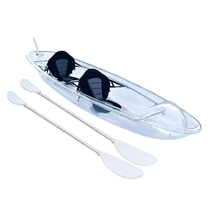 Linyiqueen Fashion crystal clear boat crystal kayak supplier for fishing touring