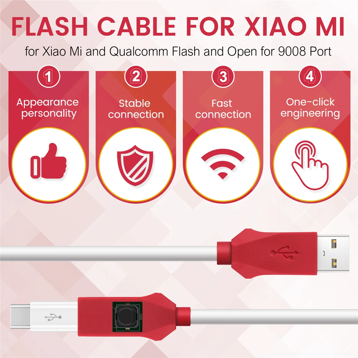 MIRACLE EDL CABLE for Xiao Mi and Qualcomm Flash and Open for 9008 Port HOT