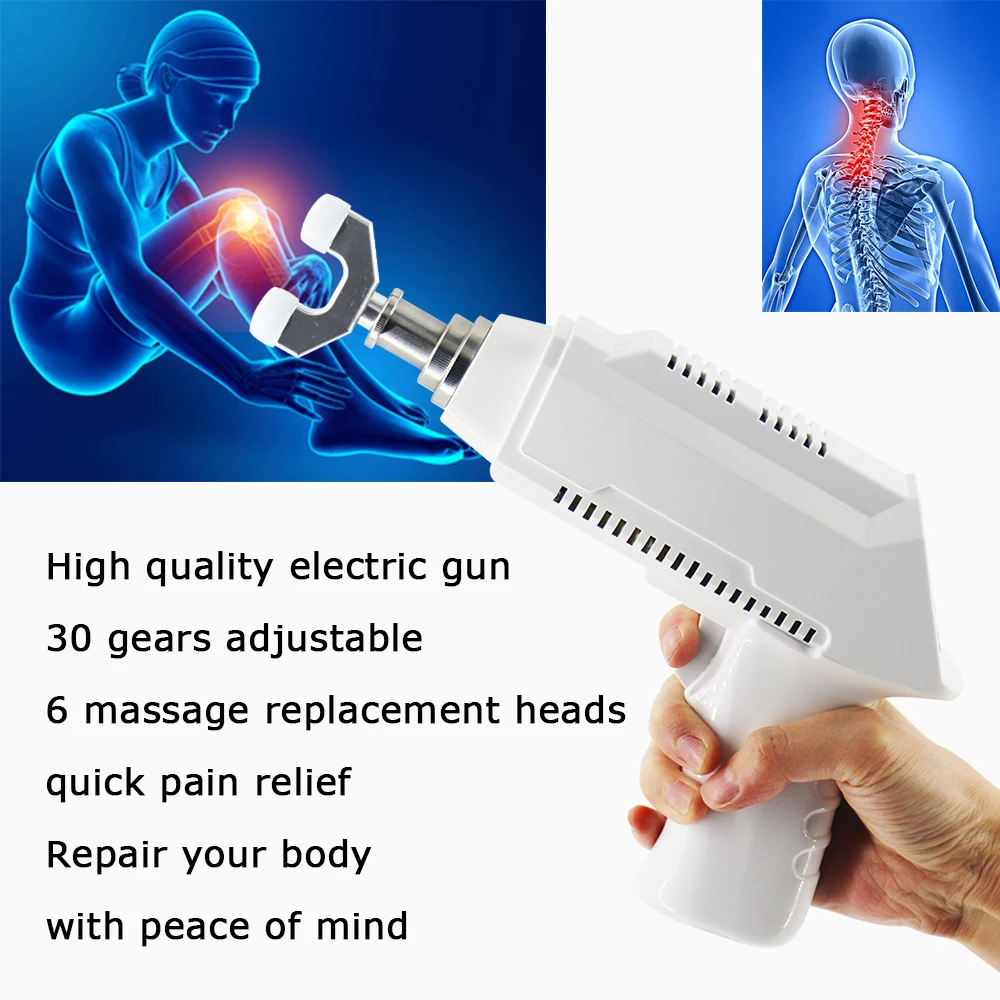 Electric Chiropractic Adjusting Tool Impulse Massage Cervical  Intensity ED Treatment Pain Relief Health Care Chiropractic Gun