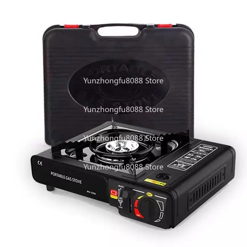 Outdoor Camping Stove Portable Butane Stove with Plastic Box Gas Cooker Burner BBQ Grill