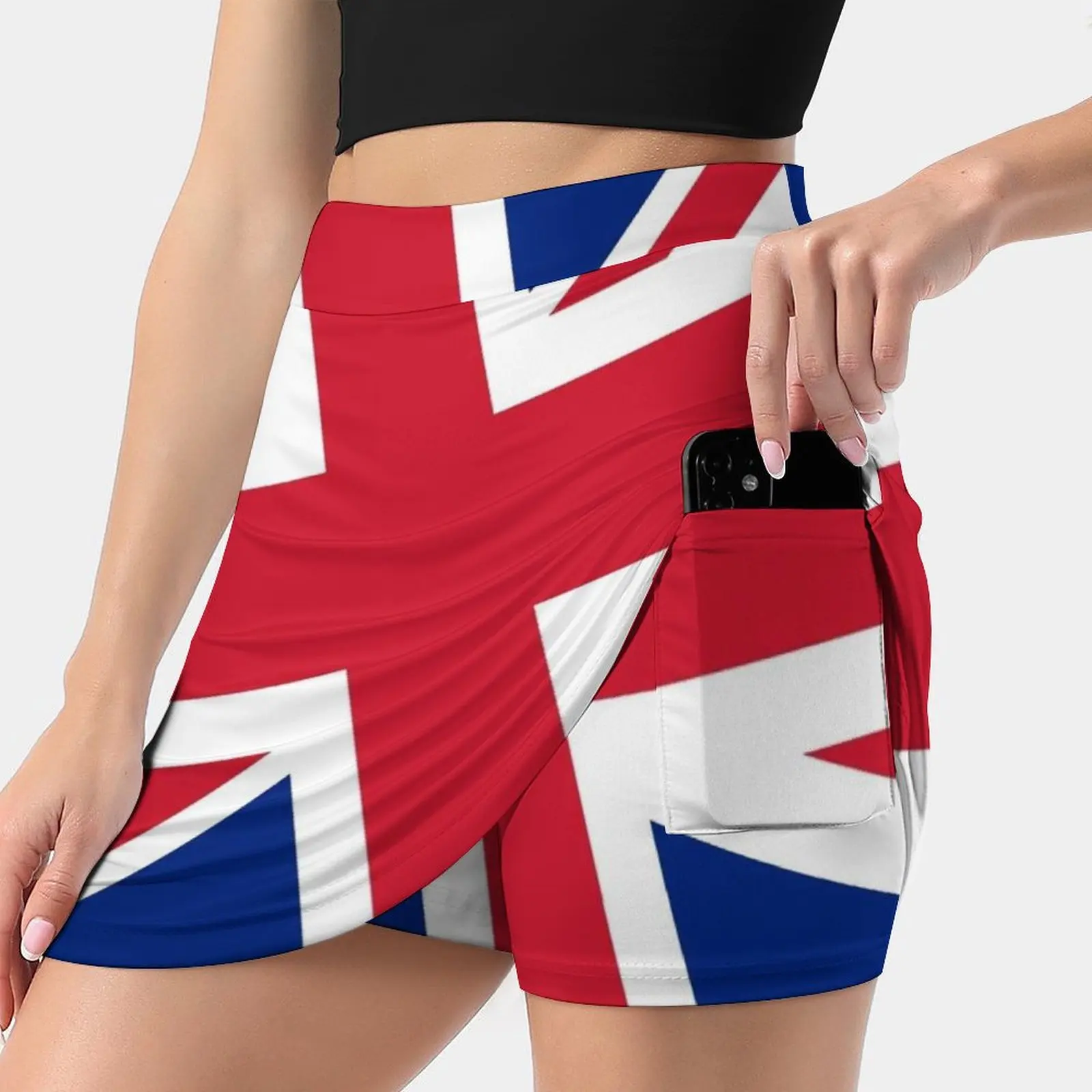 Diagonal State Of The Union-Jack That Is : ) Korean Fashion Skirt Summer Skirts For Women Light Proof Trouser Skirt Flag