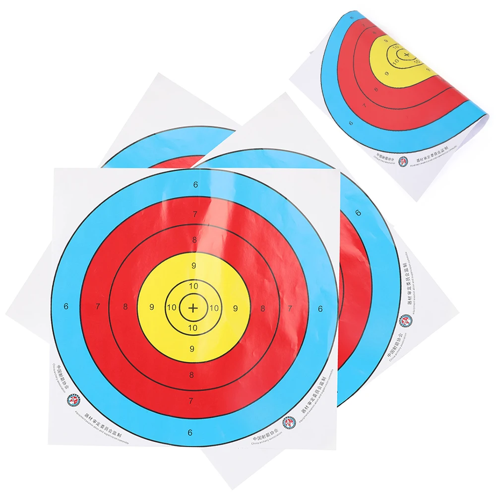 

10X 40x40CM Archery Target Paper Face Arrow Bow Shooting Hunting Practice Target Practice Competition Adult Sports
