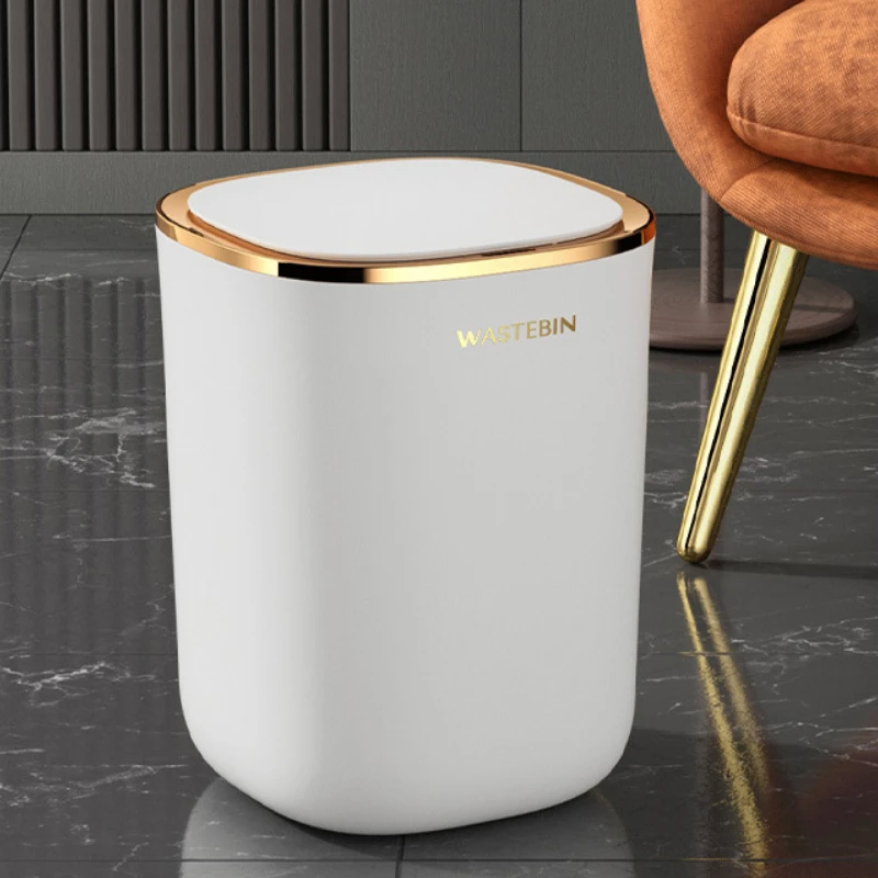 Smart Touchless Trash Can Kitchen Bathroom Garbage Disposal Device Office Wastebasket Waterproof And Odor-proof Automatic Bin