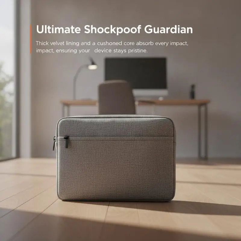 Laptop Sleeve Shockproof Padded Water Resistant Durable Notebook Cover Multiple Colors for 16 Inch Laptop Travel Commute