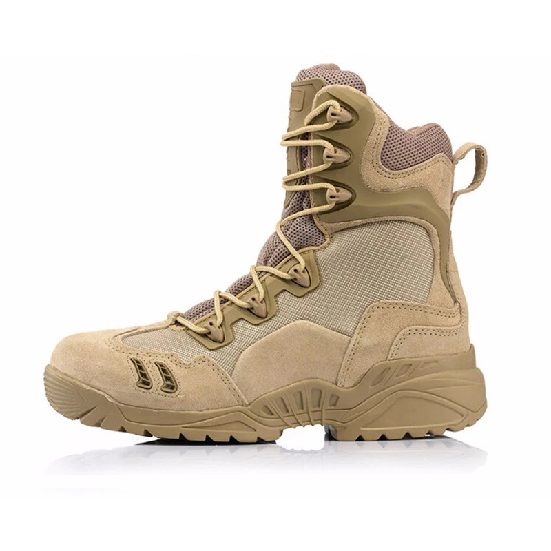 Waterproof outdoor army Tactical Men Military Boots Top Quality Delta Desert Combat Boots Shoes Breathable Climbing sneaker