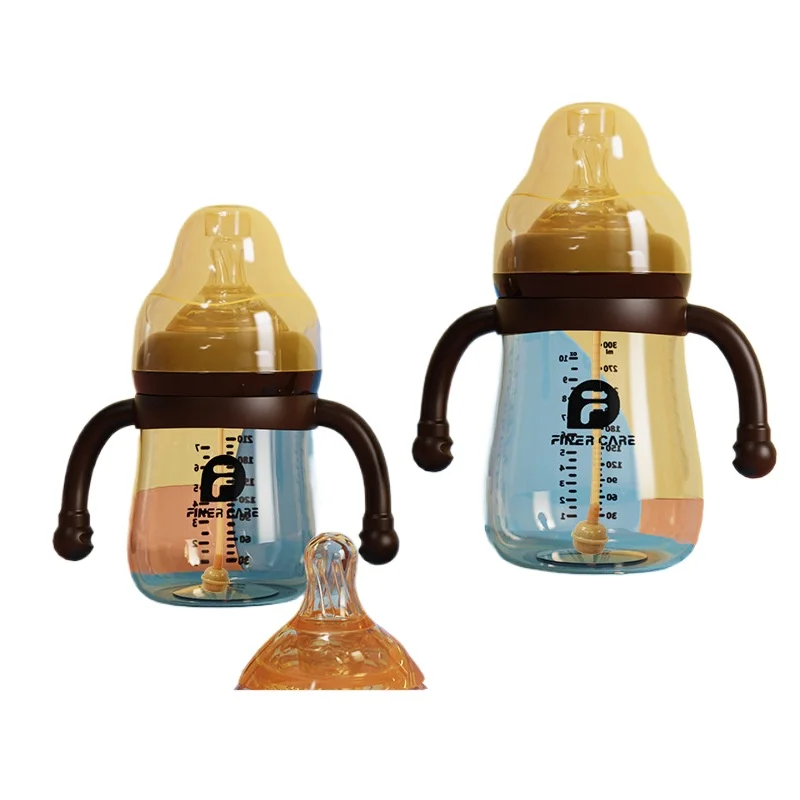 Wide Caliber PP Baby Bottle  Baby Anti Choking and Anti Bloating  Children's Straw Cup  Big Baby Weaning Bottle