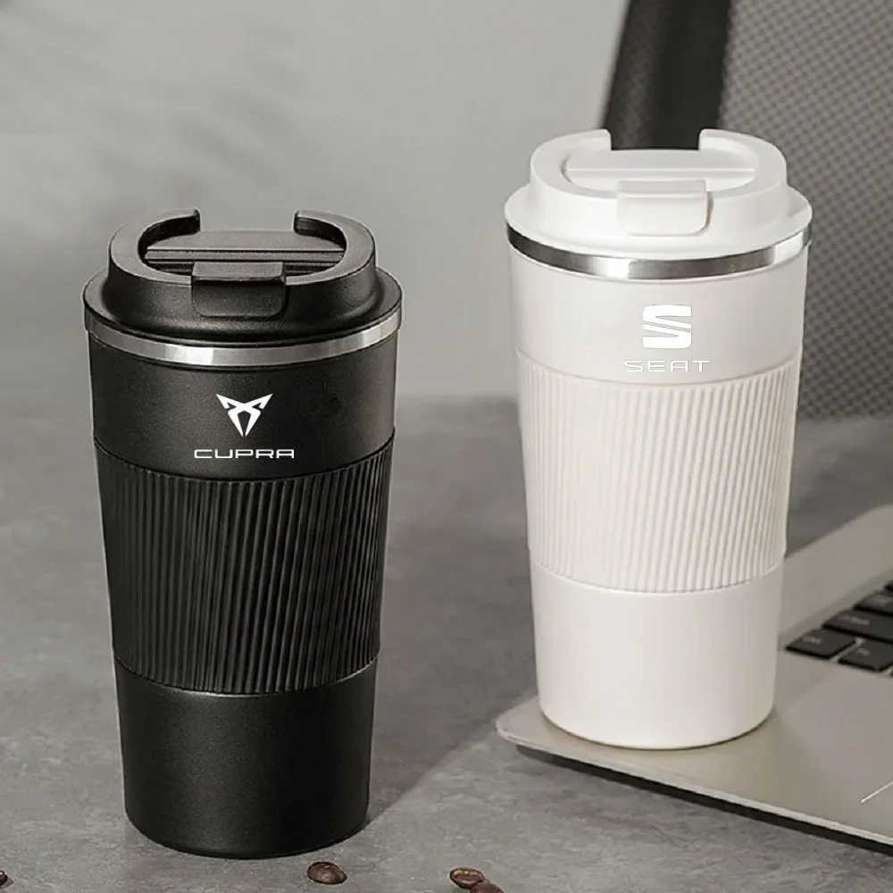 

510ml Stainless Steel Coffee Cup Thermal Mug For Seat CUPRA Born Formentor Tavascan e-Racer Leon Ateca UrbanRebel accessories