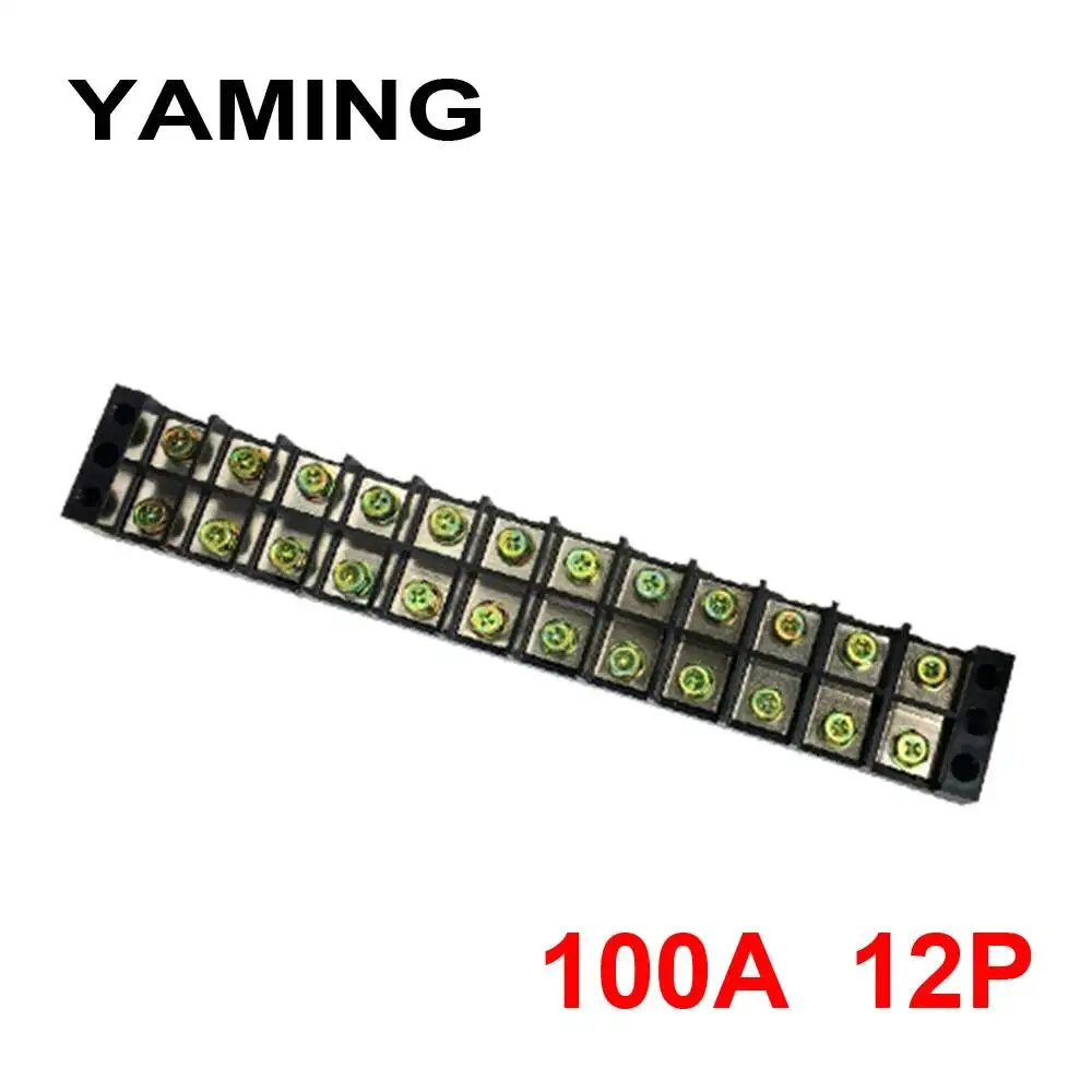 

TBC-10012/TB-10012 Соединительная пластина Крепежный блок провода Клеммная винтовая барьерная полоса Двухрядная медь