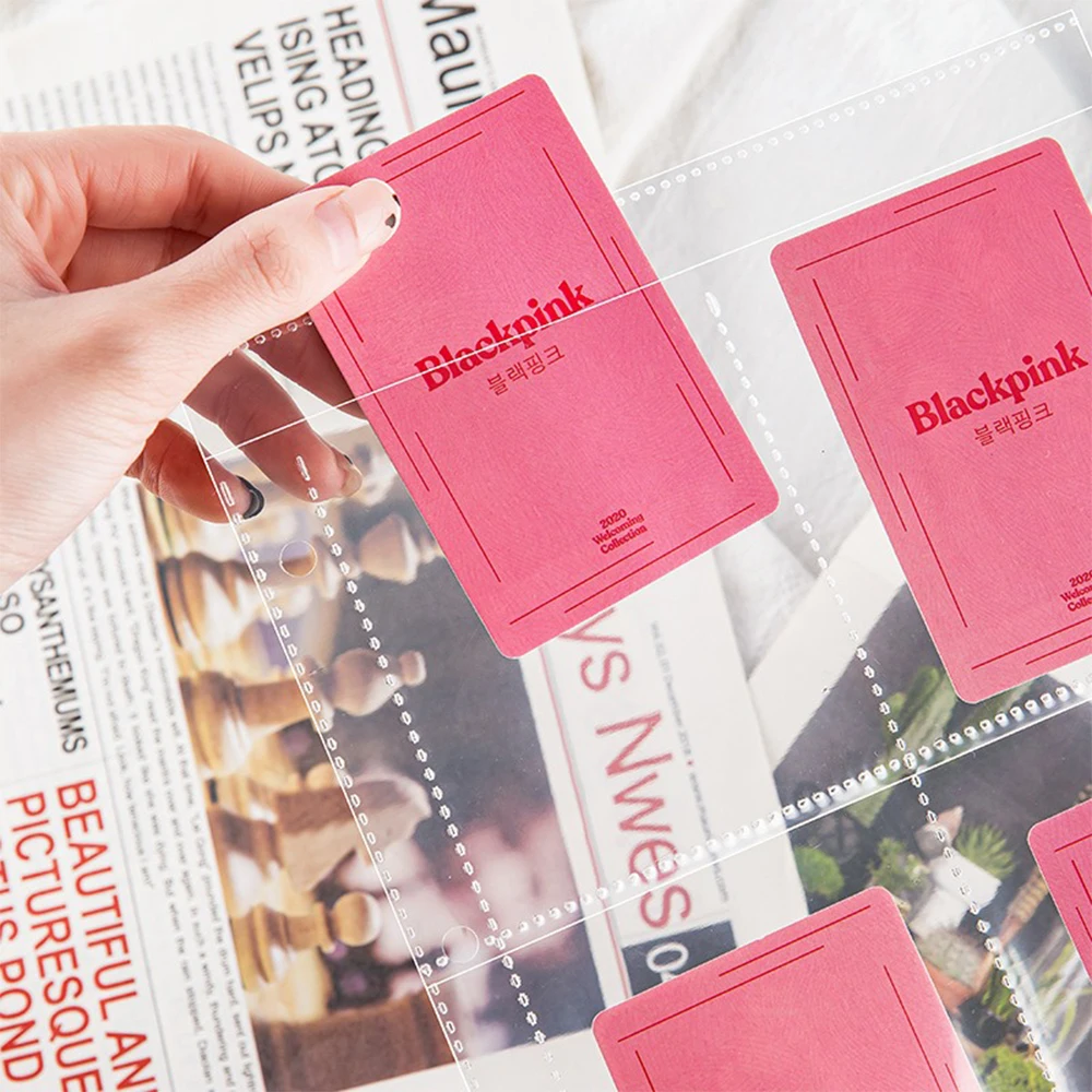 10sheets/pack  A5 1/2/4/6 Pockets 3-Hole Ring Photo Album Binder Refill 4×6 10×15 4R Collector Scrapbook Photocards Notebook
