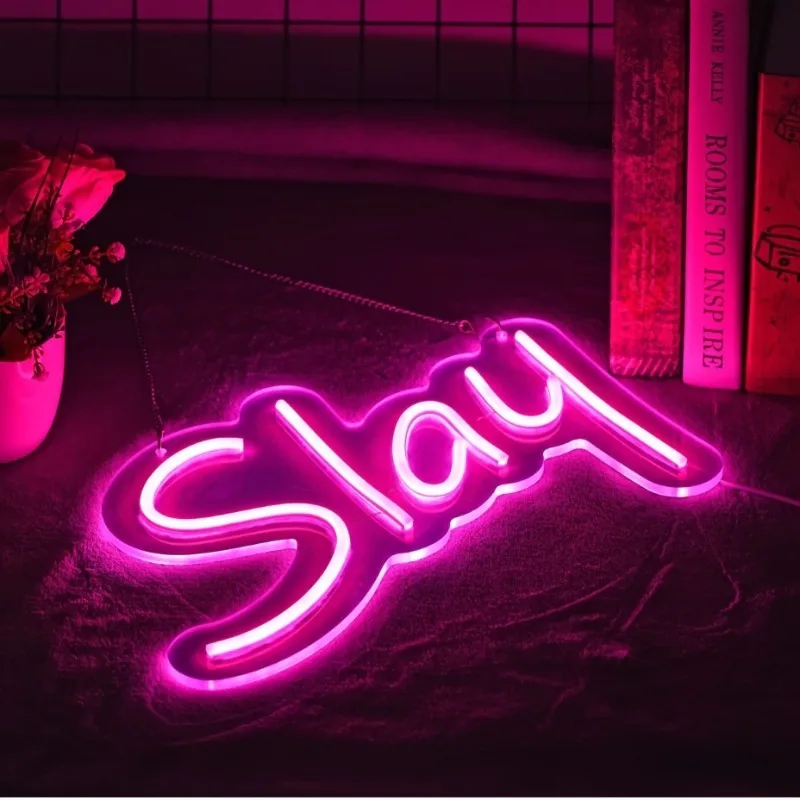 

Slay Neon Sign for Wall Decor Lighting ,Led Neon Light for Bedroom Wall Decor Preppy Girls Aesthetic Dorm Y2k Cute Bratz Room