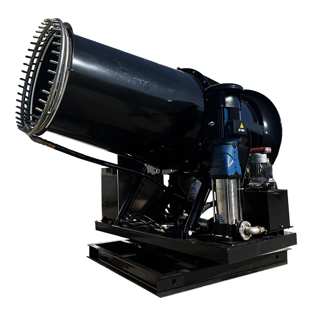 

80M High Pressure Stainless Steel Fog Cannon Sprayer Machine New Mobile Industrial Dust Suppression Cooling 37kW Remote