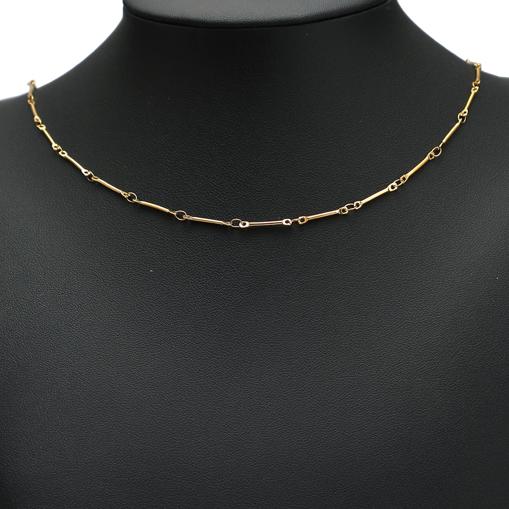1 Meter lange, dünne Edelstahl-Gliederketten für DIY-Bastelarbeiten, Schmuckherstellung, Ohrringe, Armbänder, Halsketten, Fußkettchen und Zubehör. – Detail 3