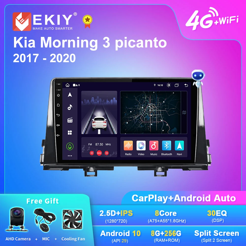 

EKIY X7 Android 10 Car Radio For Kia Morning 3 picanto 2017 - 2020 Navigation GPS Carplay Multimedia Player Auto Stereo No 2din