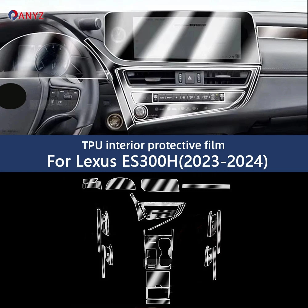 

Для Lexus ES 300h 2023 2024 панель коробки передач навигационный экран автомобильный интерьер защитная пленка из ТПУ наклейка против царапин