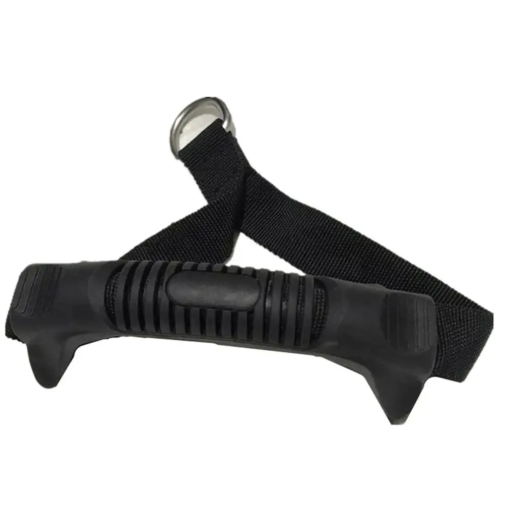 

2 Pcs Elastic Rope Handle for Fitness Training Durable Lightweight Uneven Pattern Home Gym Travel Workout Pulldown Rope Handle