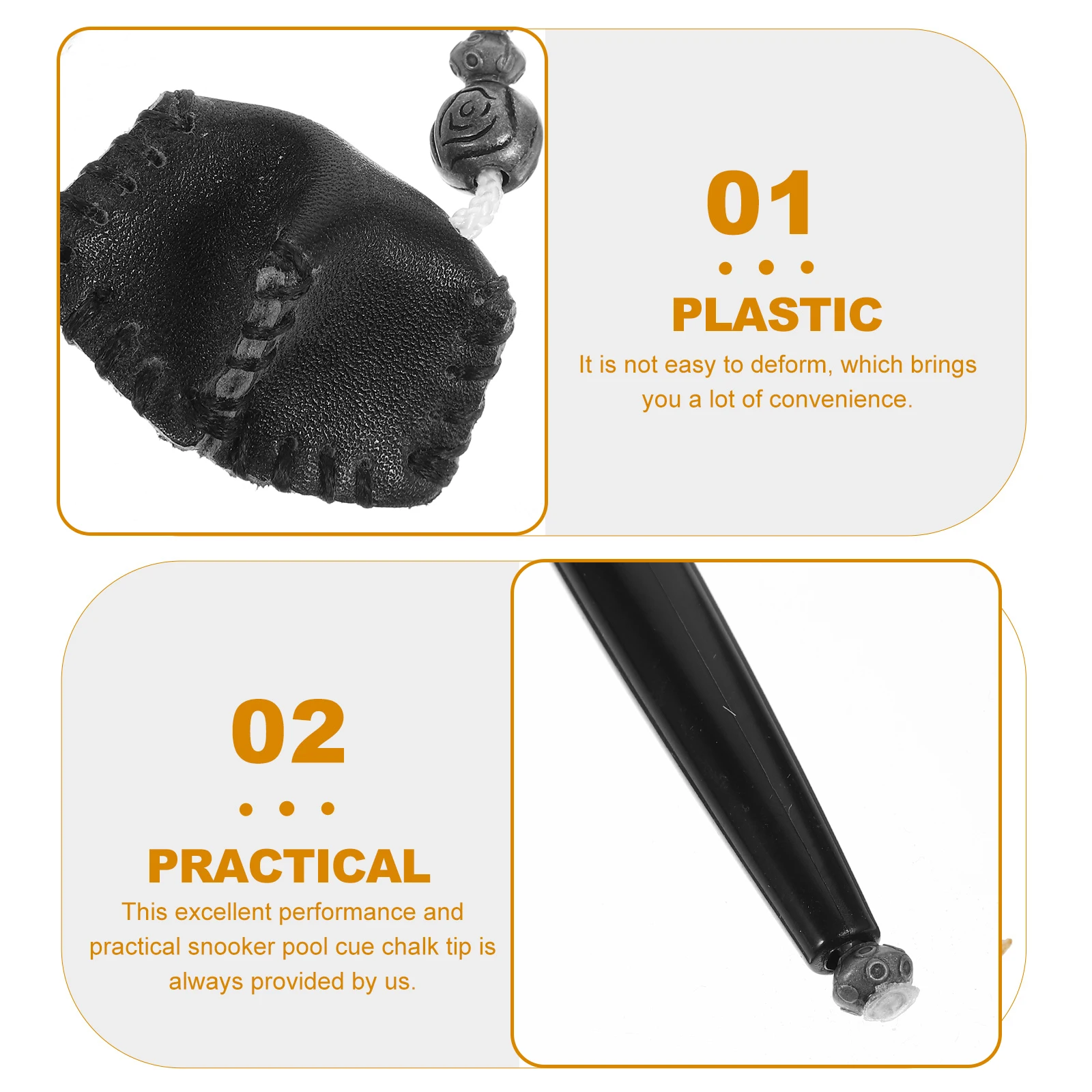 Soporte de plástico para puntas de tiza para piscina, mano de obra exquisita, tizas estándar, diseño de moda, cubierta de bolsillo duradera