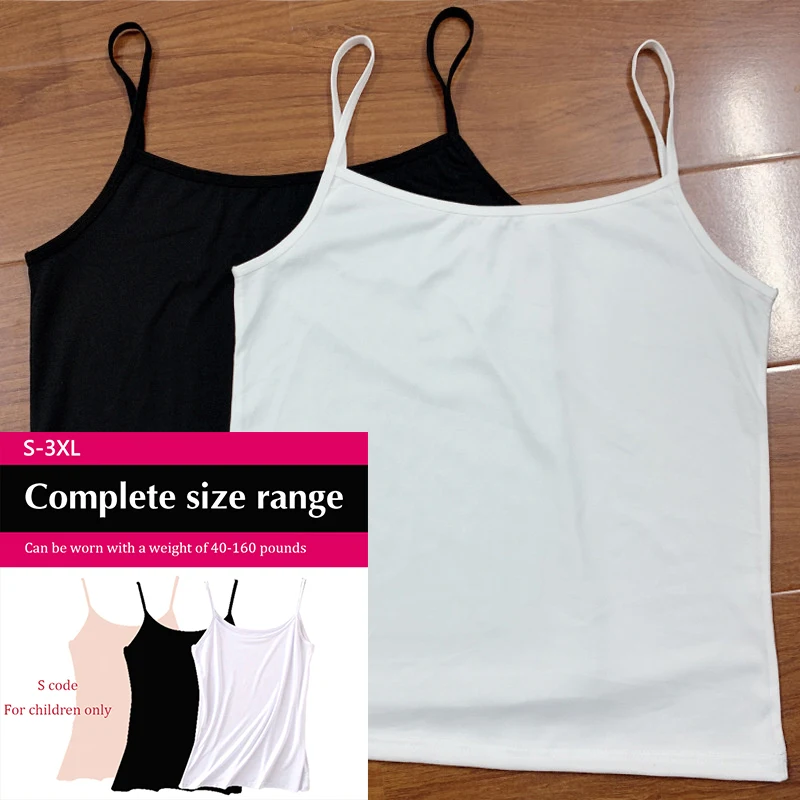 Thin Straps Camisole Undies Simple Solid Tank Top Spring and Autumn soft Women Sleeveless T-Shirt Fitness Sport Vest Tank Top