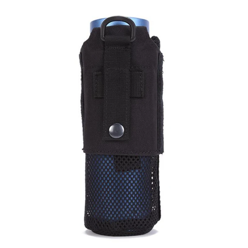 Outdoor Radfahren Wasser Flasche Tasche Taktische Molle Halter Lagerung Tasche Faltbare Mesh Wasser Flasche Sleeve Tasche für Rucksack – Detail 7