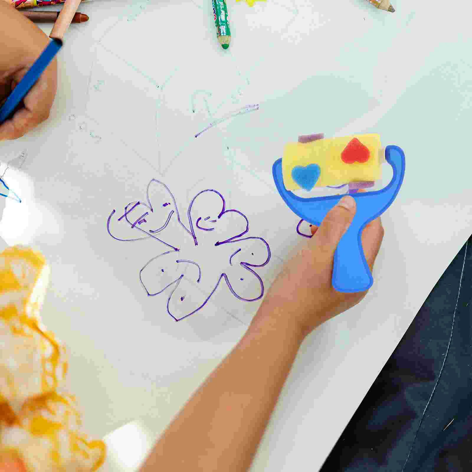 Spons Tekenroller Kwast Graffiti Tool voor kinderen Peuterspeelgoed Kinderspeelgoed