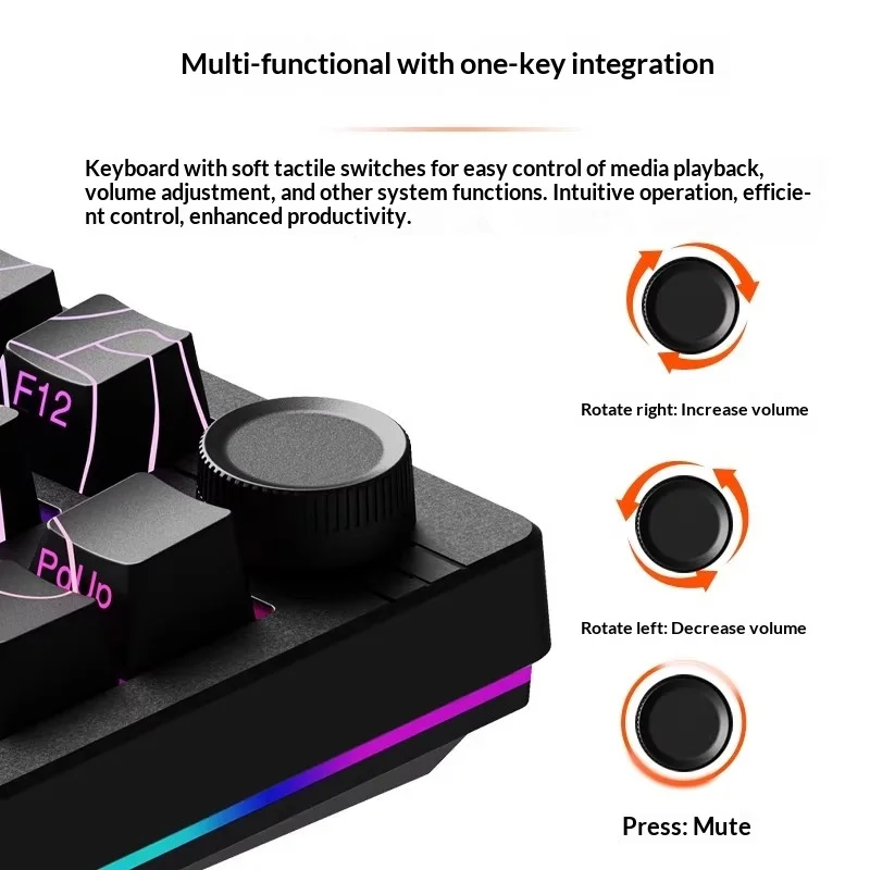 DAREU EK75 Wireless Keyboard Gasket Structure Of Leaf Spring 4000mAh Gaming Keyboard Three Mode Connection For Pc Accessories
