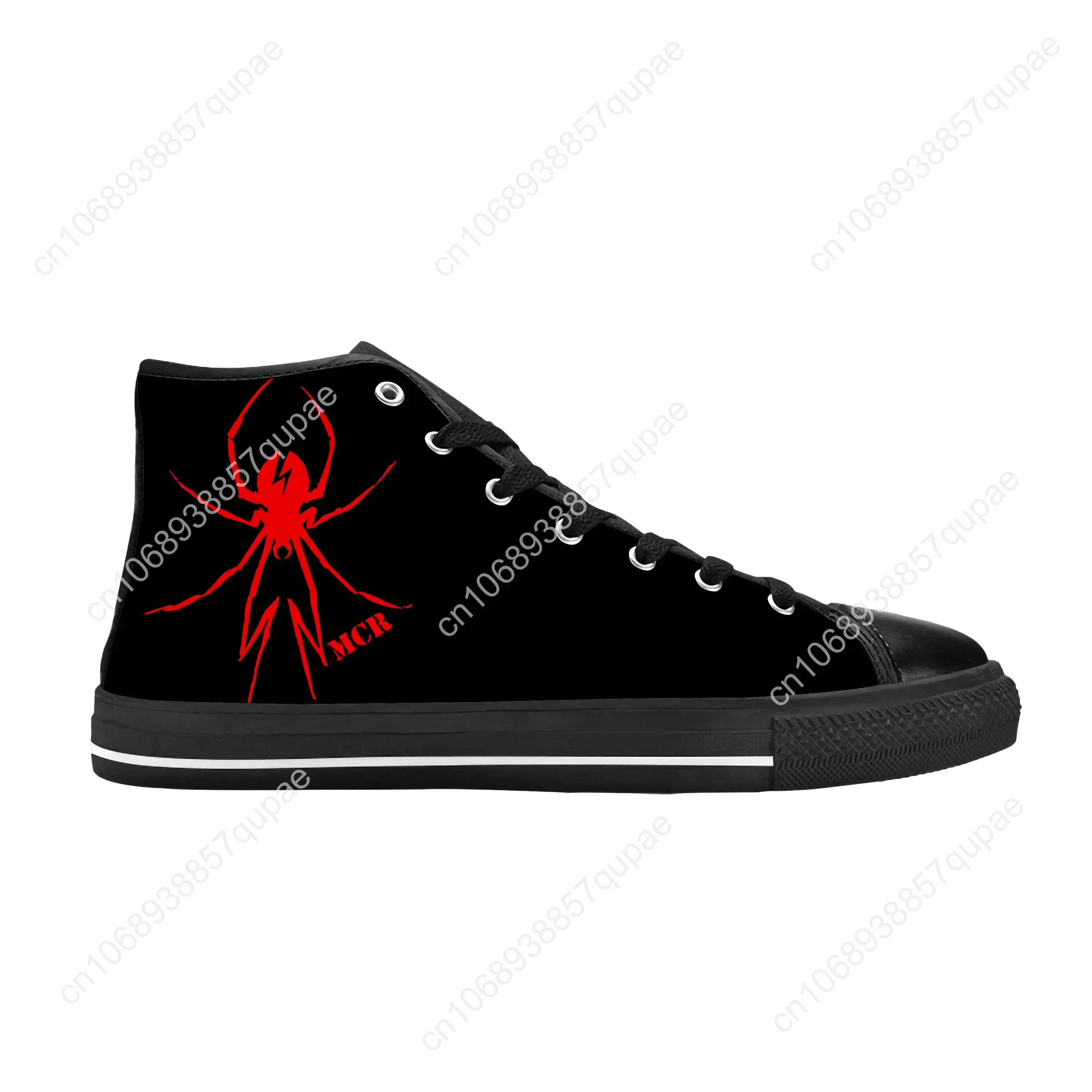 My Chemical Romance Mcr Black Parade Rock Band Casual stoffen schoenen Hoge top Comfortabele ademende 3D-print Heren Dames Sneakers