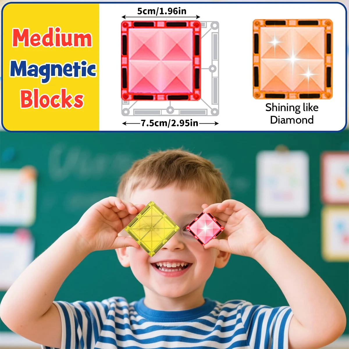 30/50/100PCS Magnetische Bausteine Bau Set 3D Spielzeug Für Kinder Montessori Pädagogisches STEM Blöcke Spielzeug mit Rädern