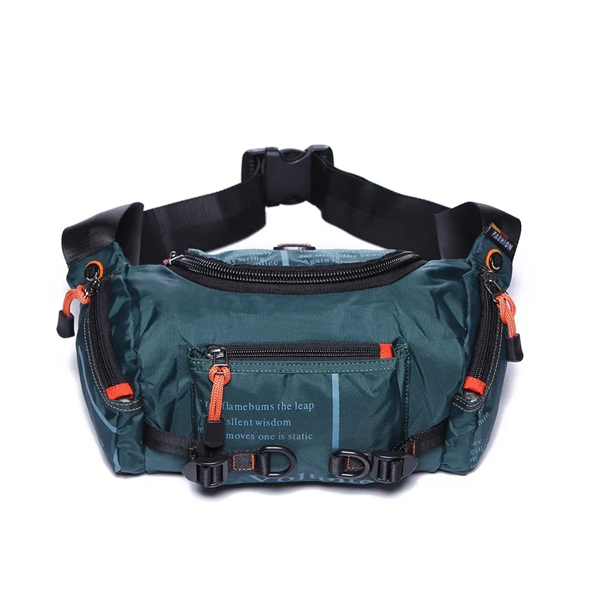 Top Quality Waterproof Oxford Men\'s Belt Fanny Pack Shoulder Messenger Bag Large Capacity Travel Bum Sling Chest Waist Bags