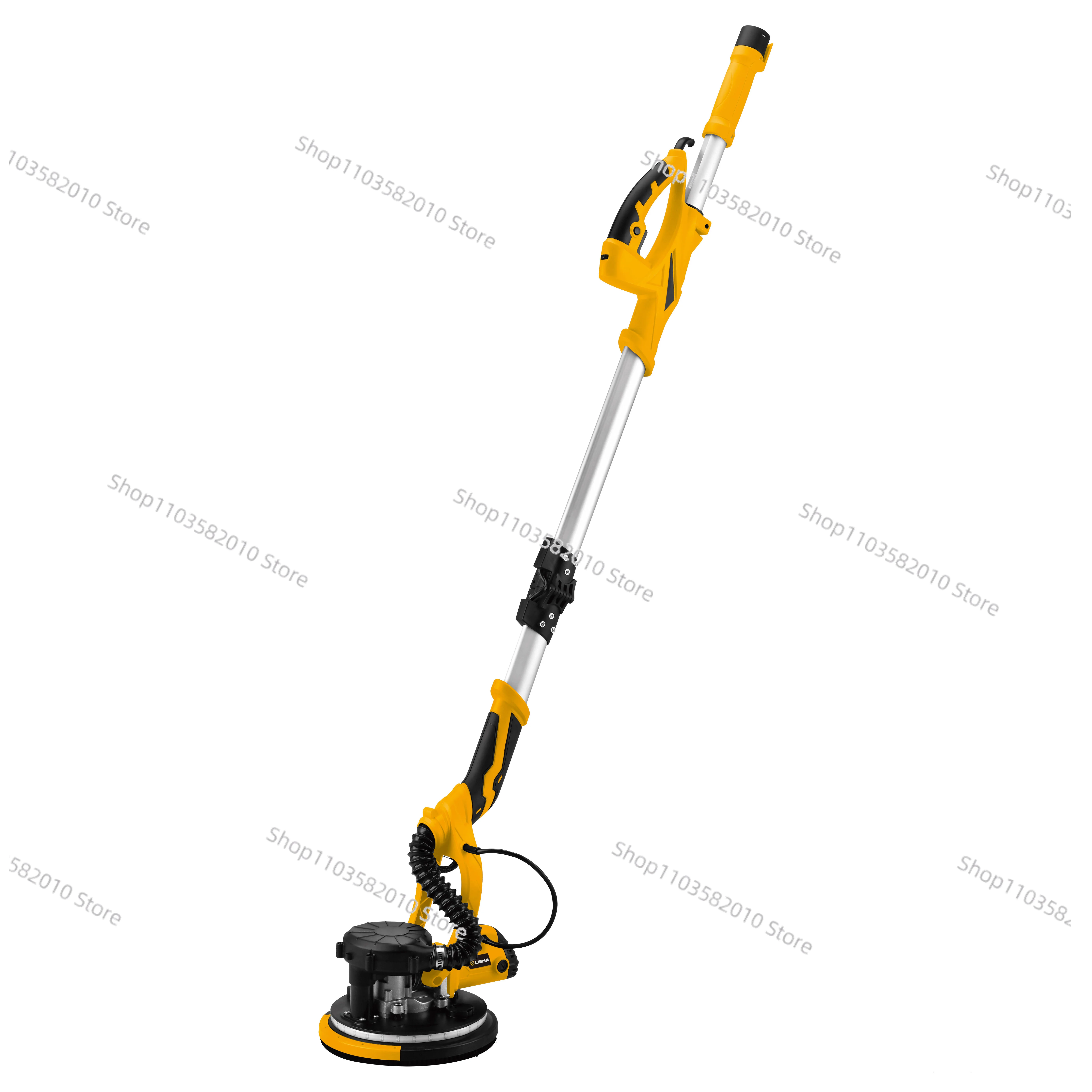 Foldable 220V Electric Double Light Wall Sander Long Rod Industrial Polishing Sander Sandpaper Putty Tool