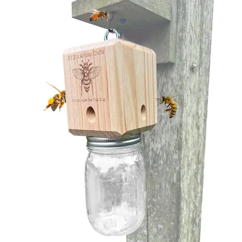 Carpenter Bee Traps For Outside Nature-Friendly Bumble Bee Trap For Garden Solid Bee Trap Wasp Trap Outdoor Wasp Traps