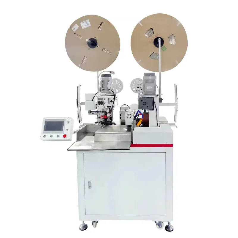 Servo Double Head Wire Stripping Crimping Machine Insulation Sleeve Terminal Plug In Cable Processing Tool With Reel