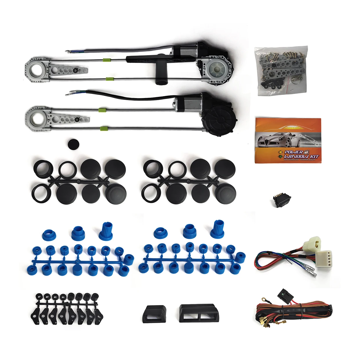 

Original car window closer 2-door power conversion kits switch security system Regulator universal kit