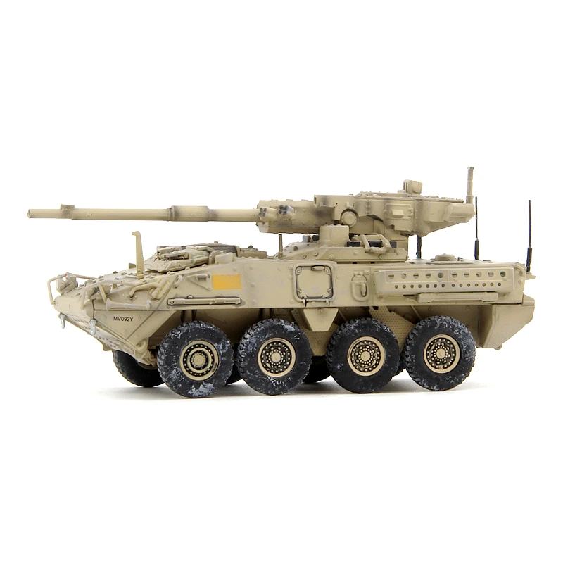 

1/72 Scale US Army M1128 MGS Self-propelled Assault Sand-painted Finish Military Tank Model Collection Toy Gift Display