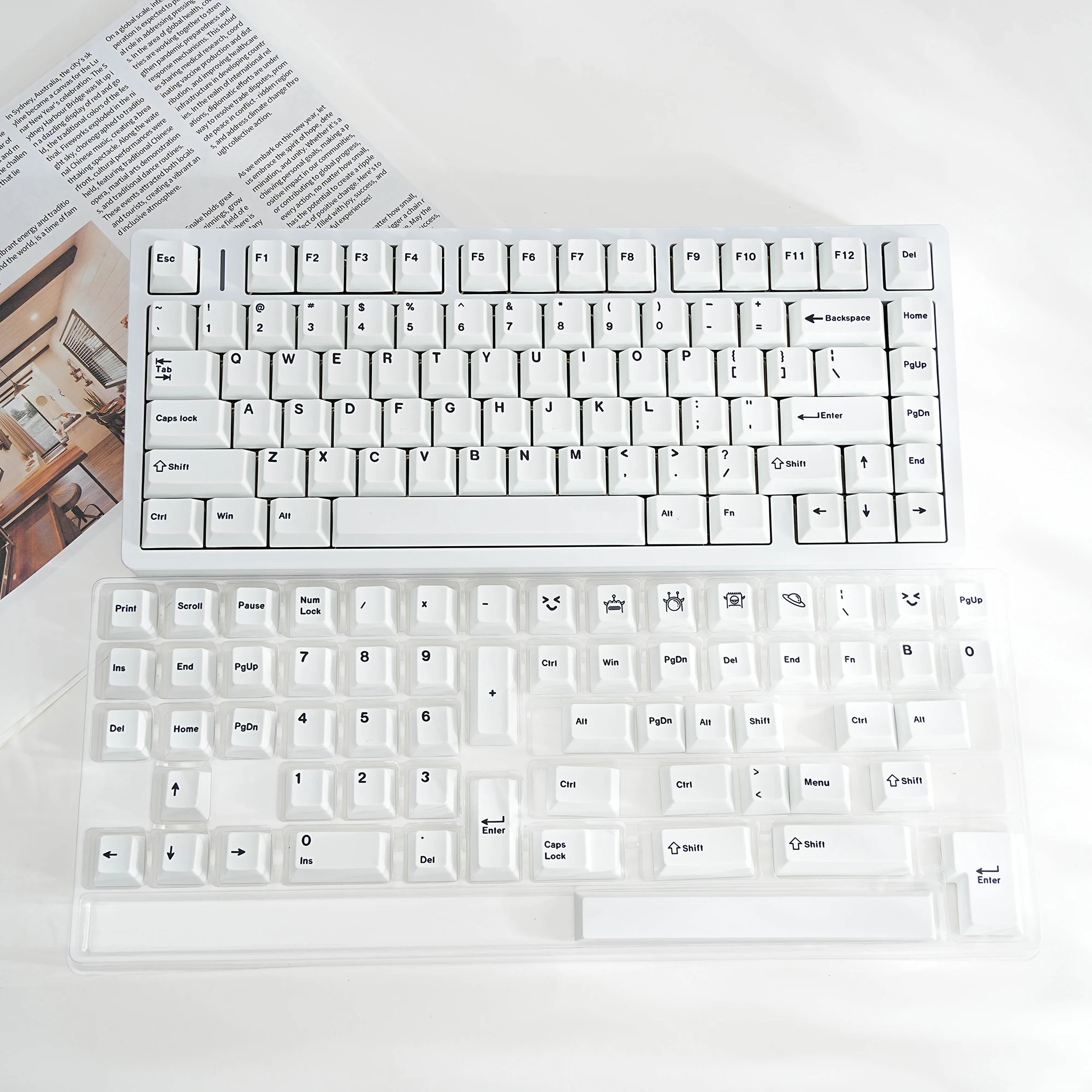 PBT Cherry Keycaps White Korea - Gaming Accessories Uk 评论和价格